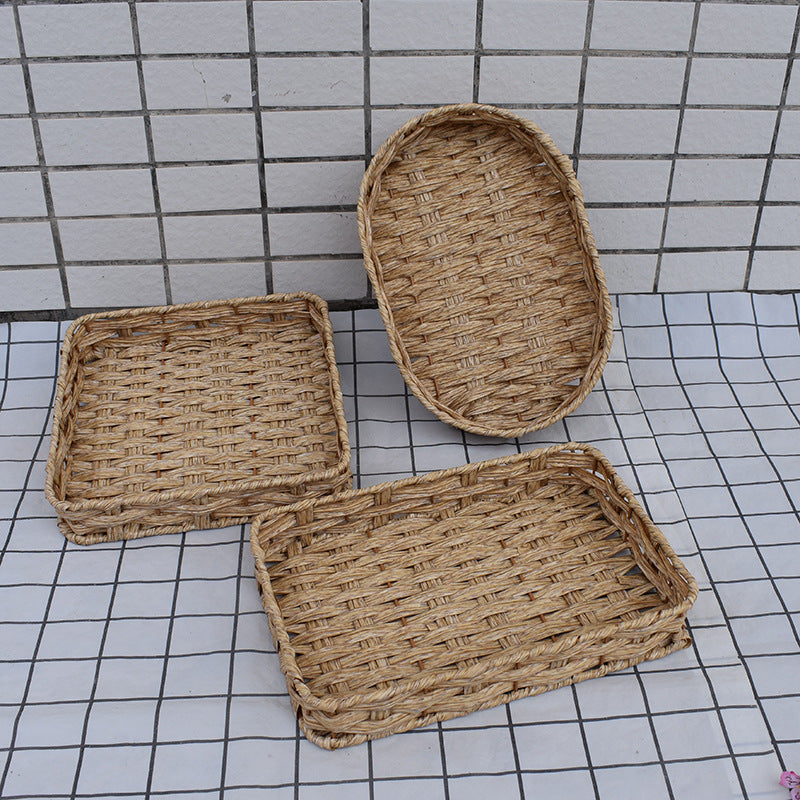 Natural Woven Serving Basket Set