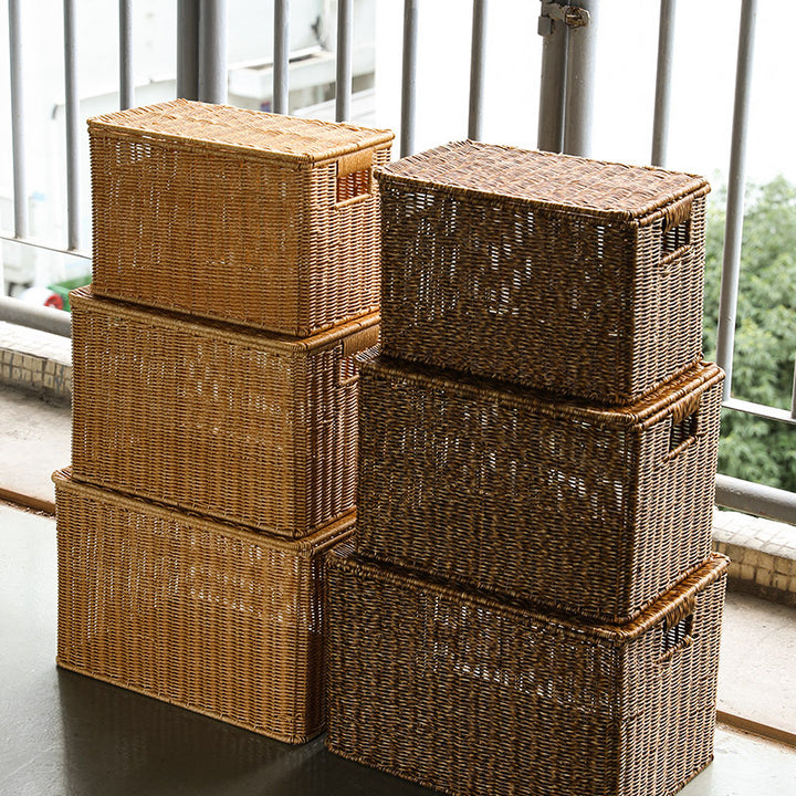 Handcrafted Woven Storage Bucket