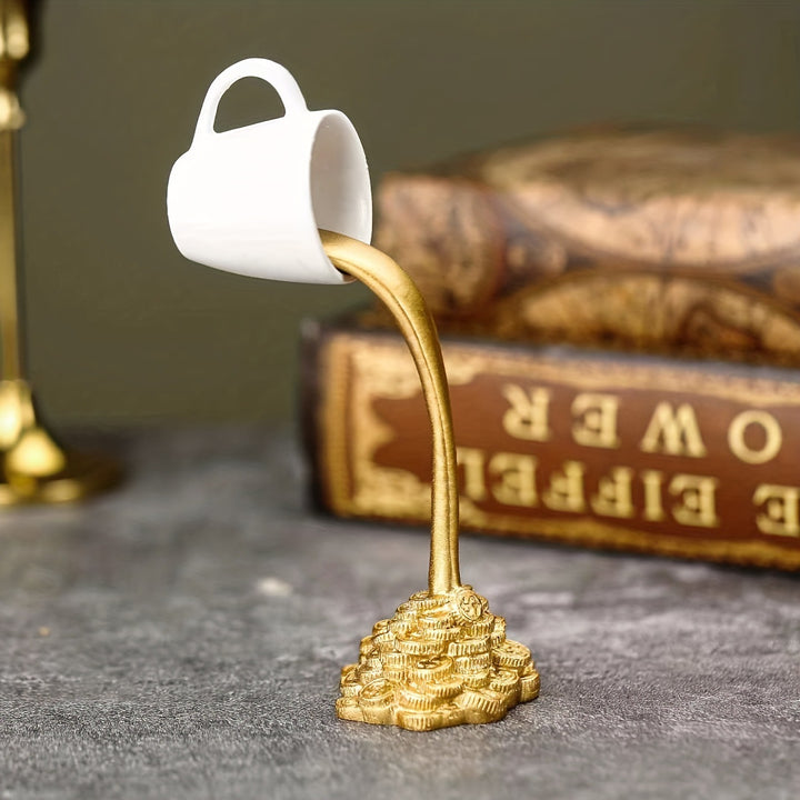 Creative Pouring Coffee Mug Sculpture