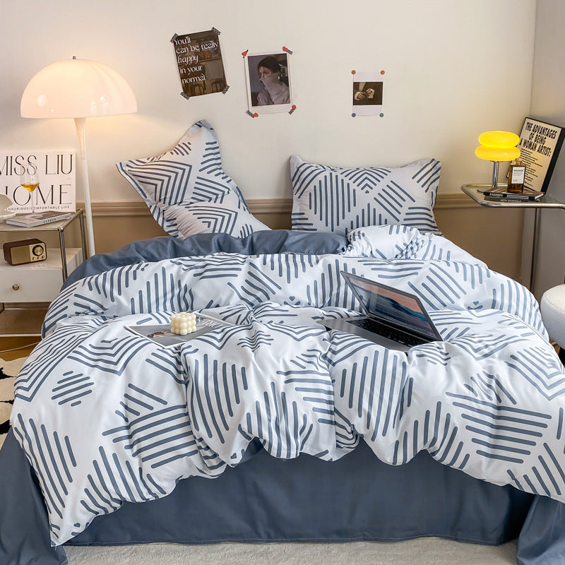 Playful Floral Cartoon Duvet Cover Set