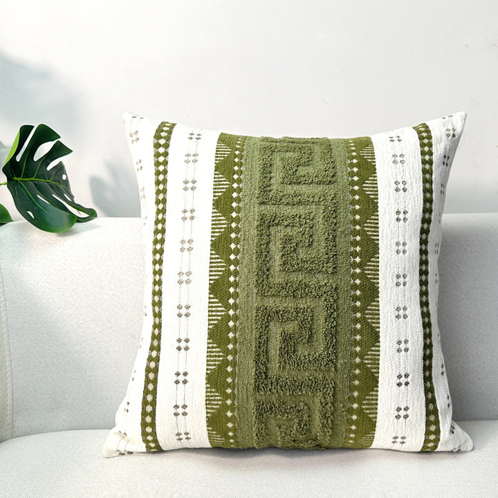 Textured Geometric Throw Pillow