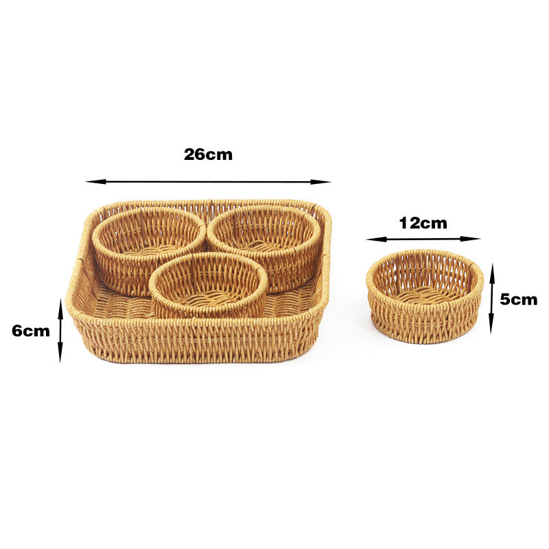 Multi-Function Woven Storage Basket Set
