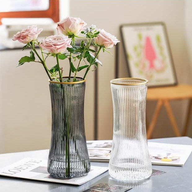 Textured Glass Water Pitcher