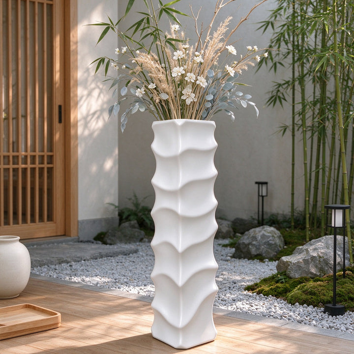 Decorative Slim Wave Vase