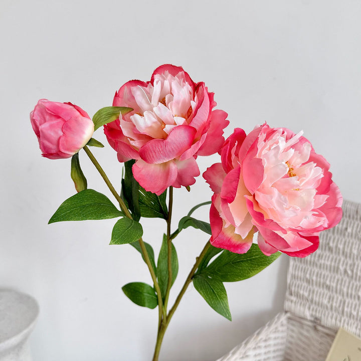 Realistic Artificial Peony Flower Stem