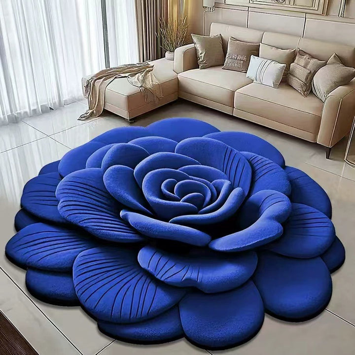 Floral Shaped Area Rug
