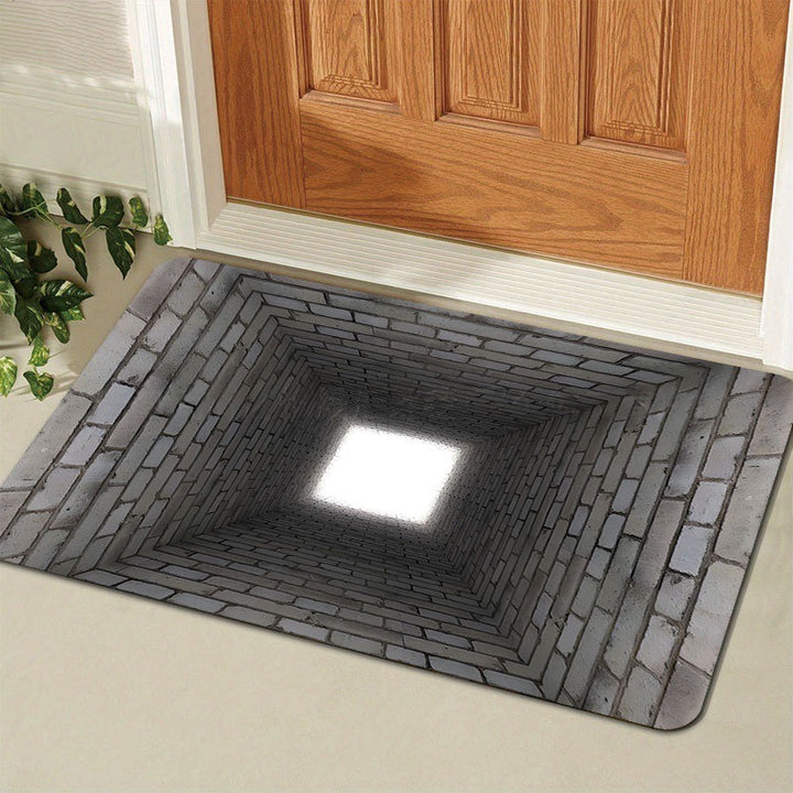 Artistic 3D Illusion Welcome Mat for Entryway