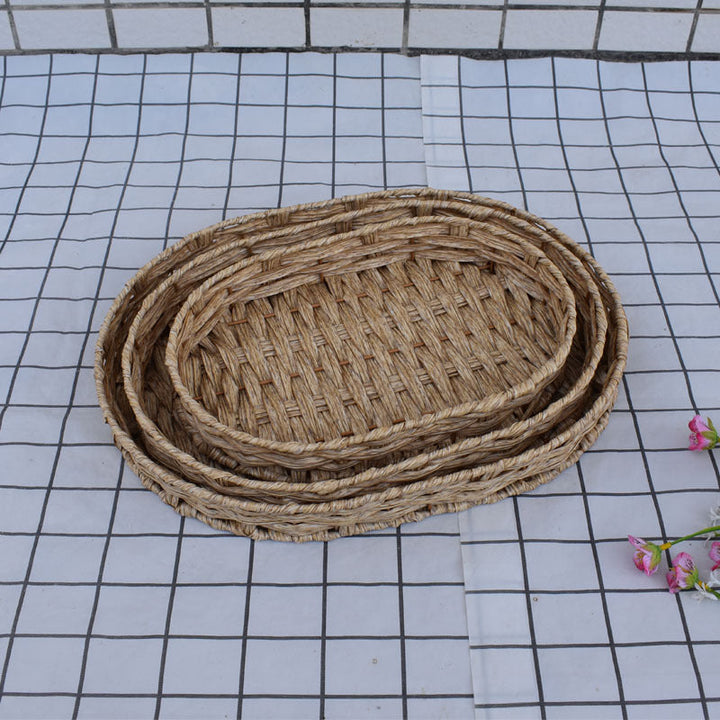 Natural Woven Serving Basket Set