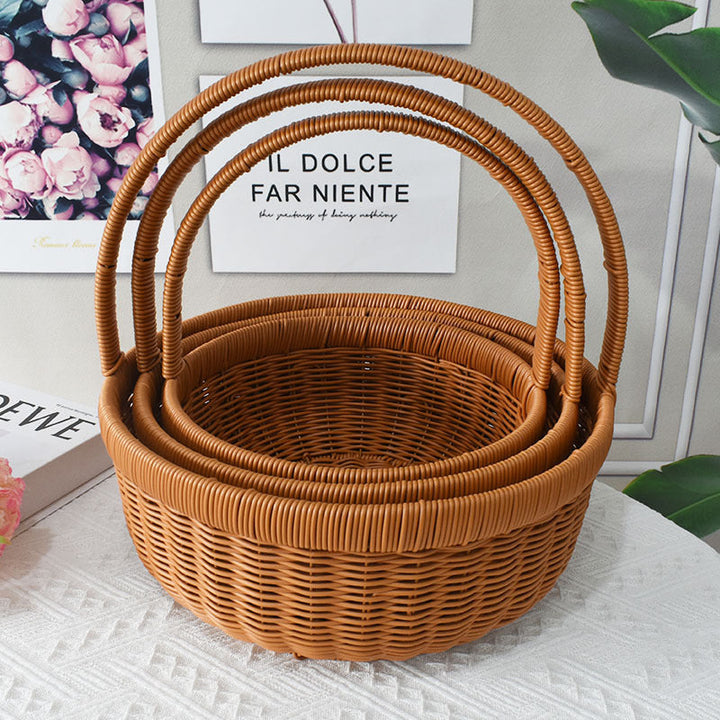 Handcrafted Woven Shopping Basket