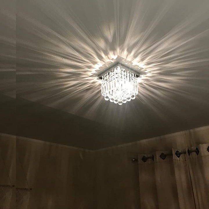 Crystal Layer Chandelier