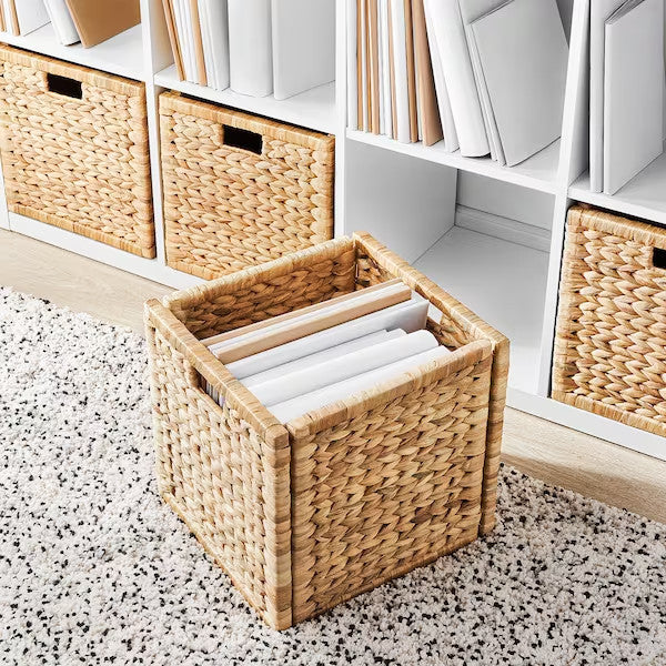 Rustic Decorative Basket Made of Natural Fibers