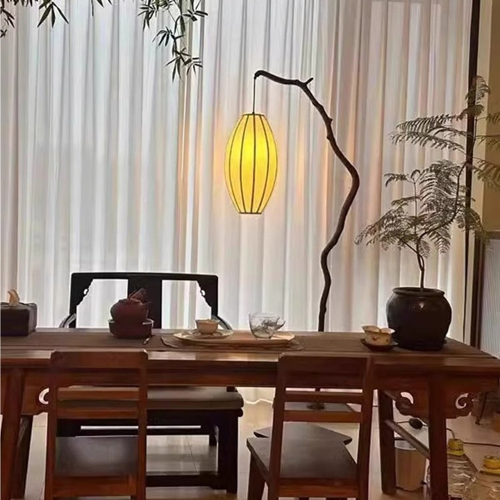 Artistic branch floor lamp