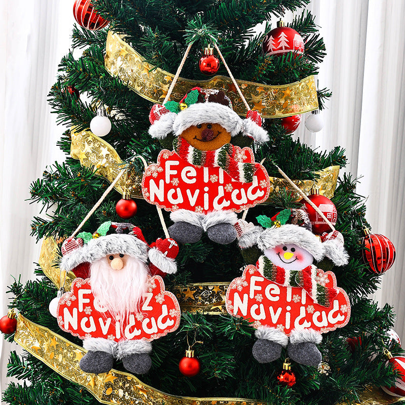 Festive Christmas tree decoration with snowman motif