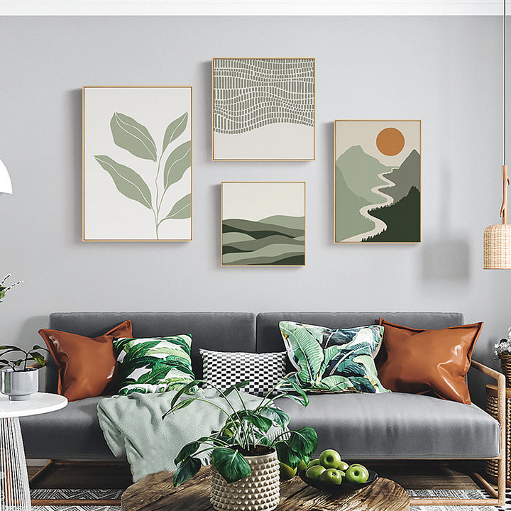 Abstract Wave Design Framed Wall Art