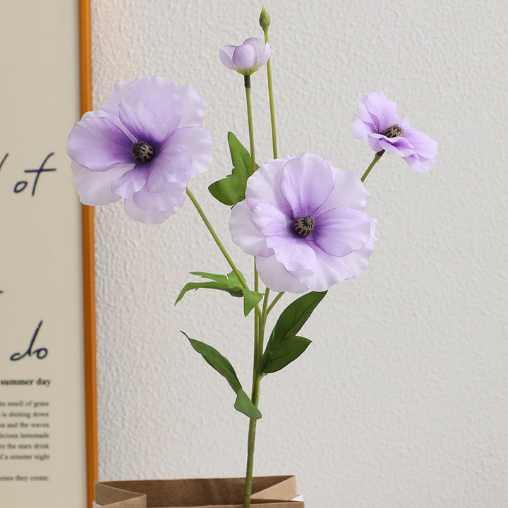 Artificial Poppy Flower Bouquet