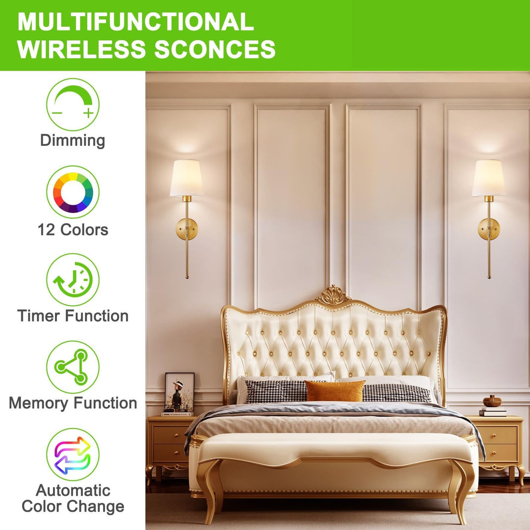 Modern Bluetooth Remote Control Wall Light