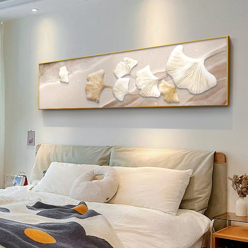 Coastal-Inspired 3D Ginkgo Leaf Wall Art