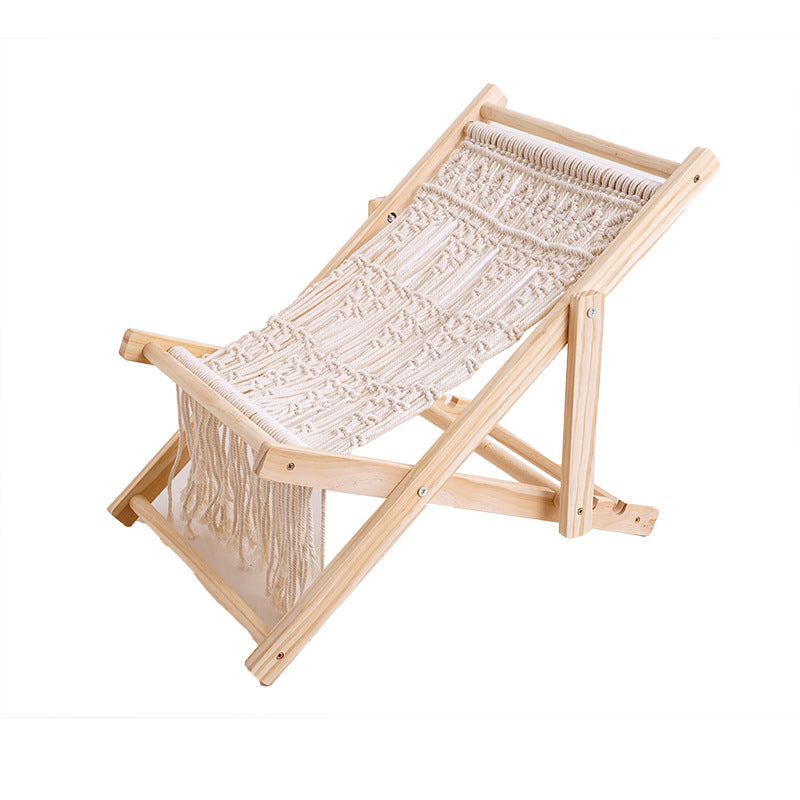 Macrame Folding Lounge Chair