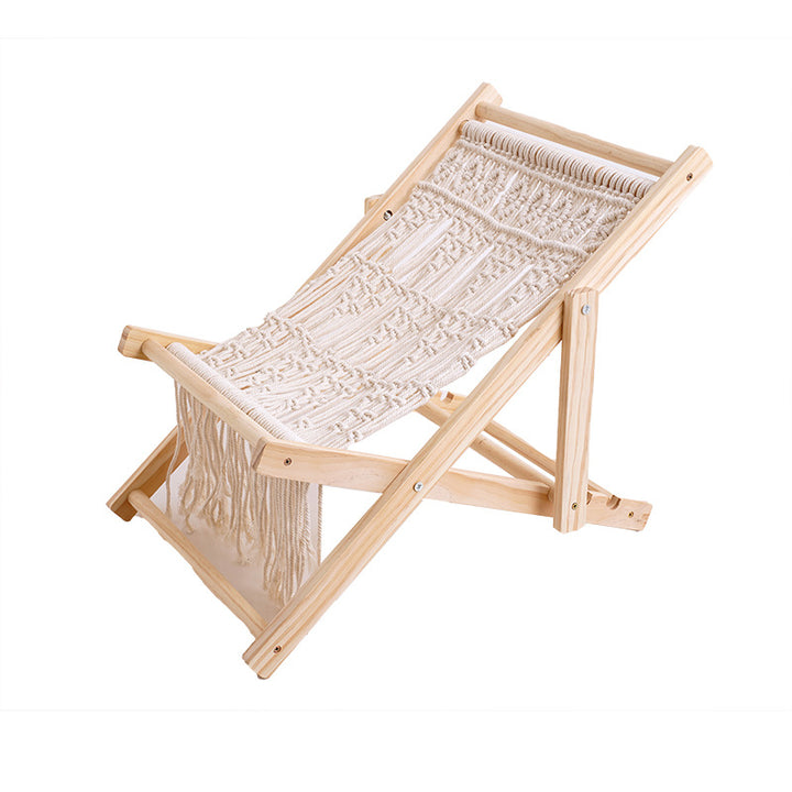 Macrame Folding Lounge Chair