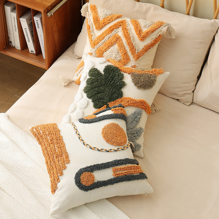 Square decorative pillow cover