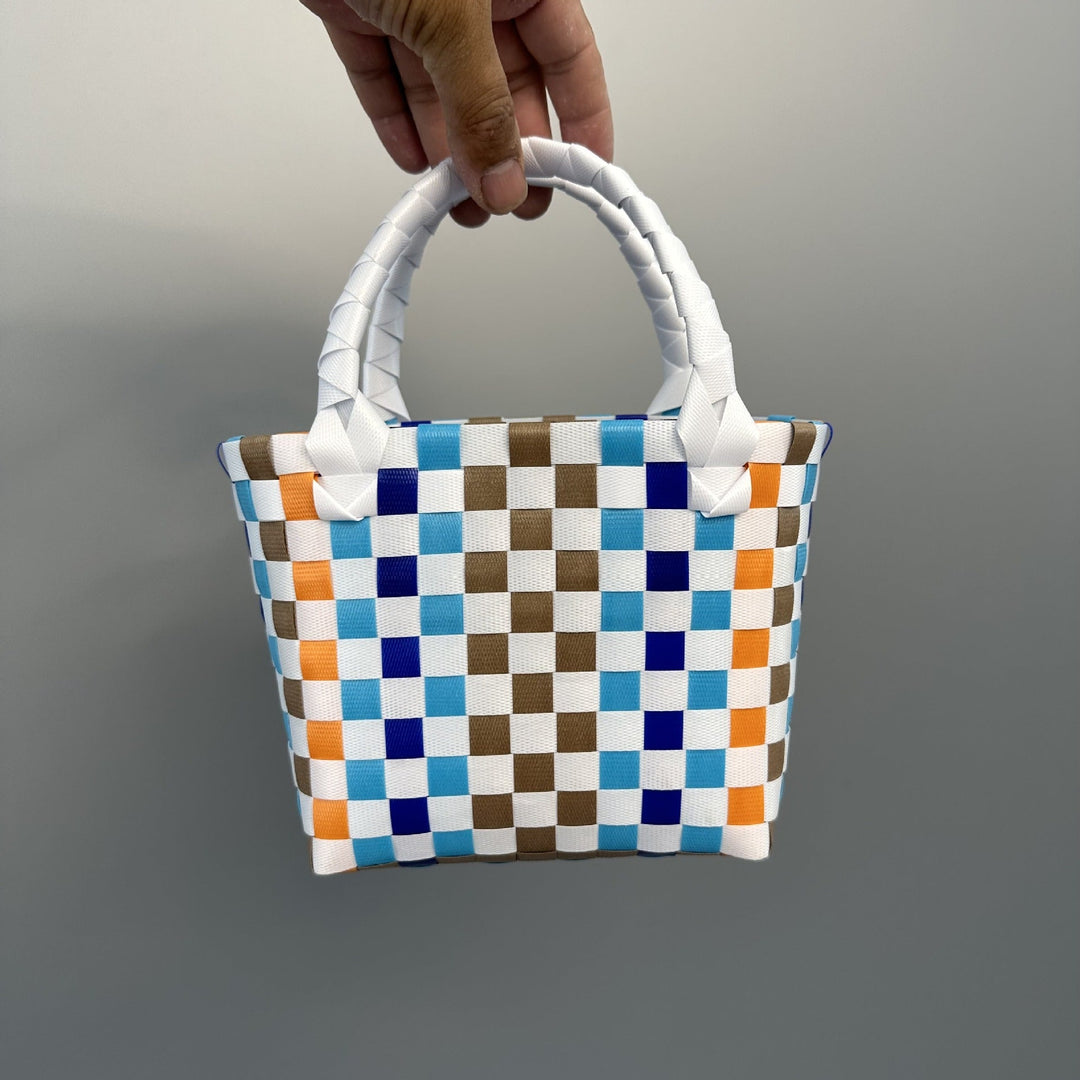 Playful and Colorful Basket Bag