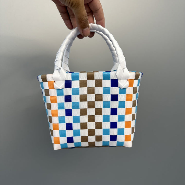 Playful and Colorful Basket Bag