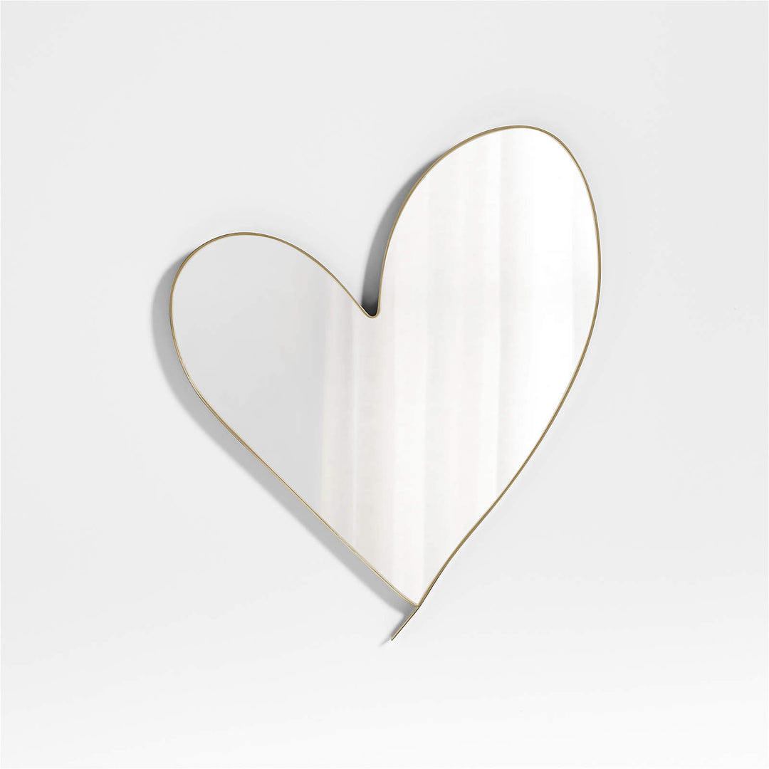 Heart-Shaped Decorative Wall Mirror