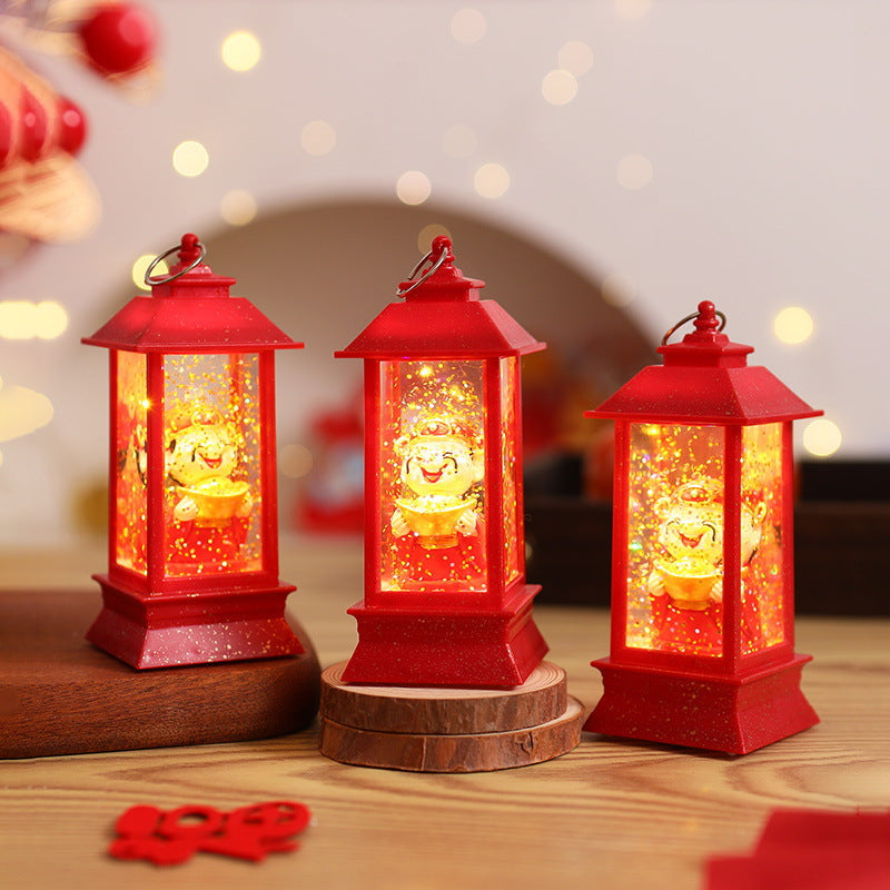 Decorative LED Lantern with festive motif