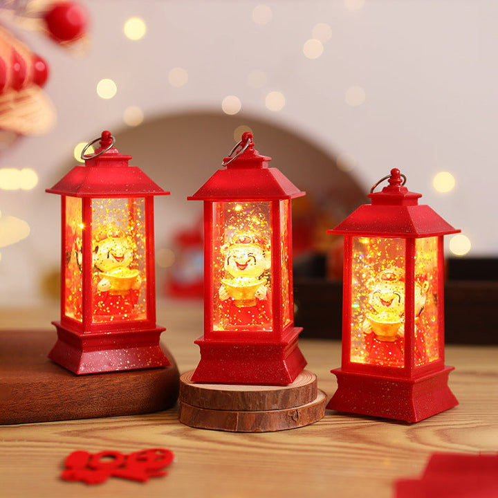 Decorative LED Lantern with festive motif
