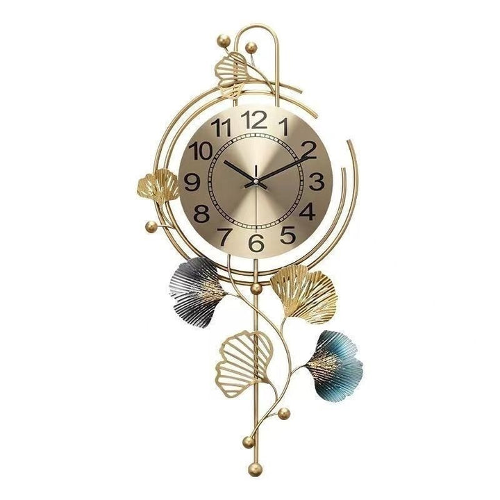 Decorative Wall Clock with Nature-Inspired Design