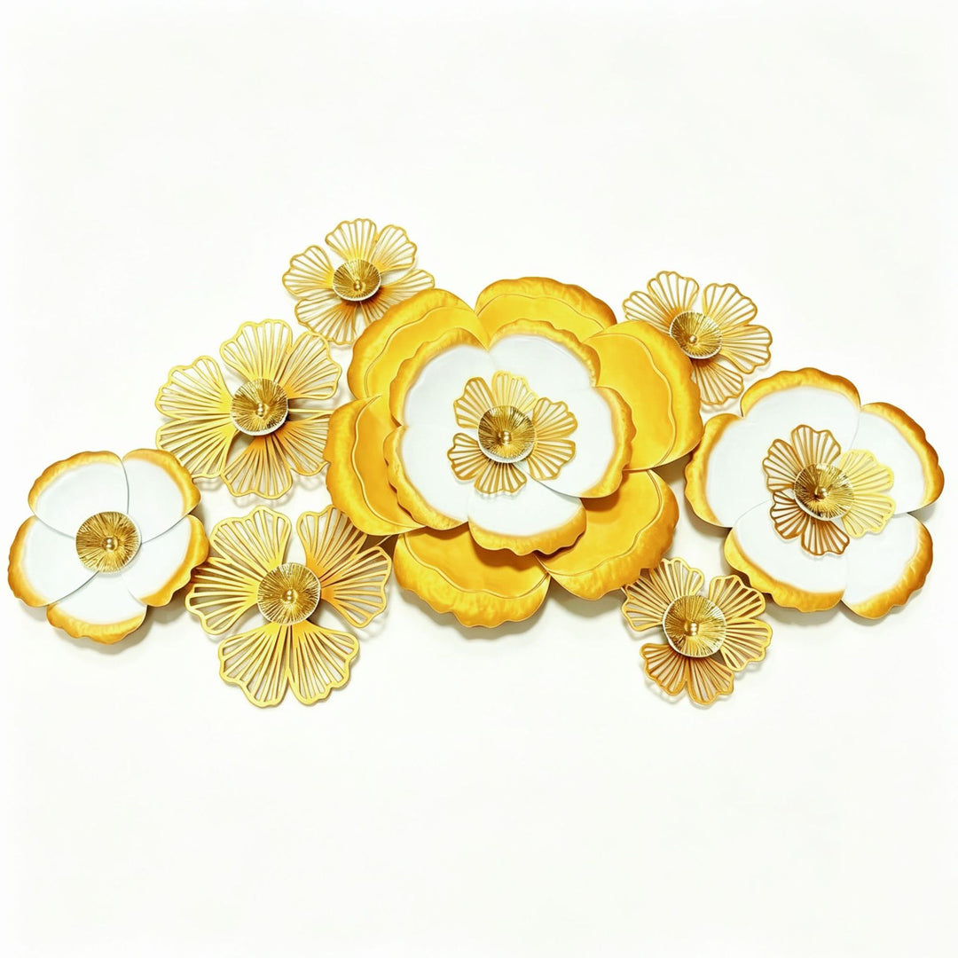Decorative Metal Floral Wall Art Sculpture
