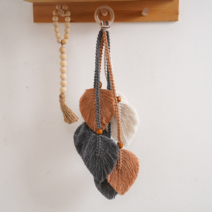 Macrame Leaf Wall Hanging Decor