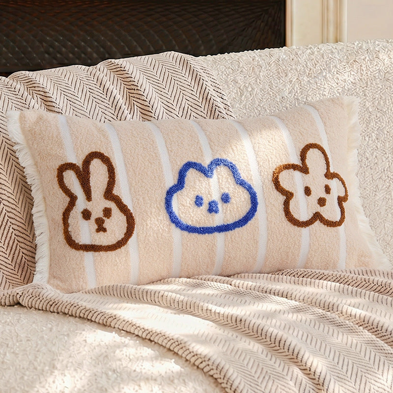 Decorative Dog-Themed Throw Pillow for Living Room