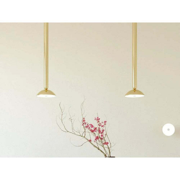 Contemporary metal pendant light