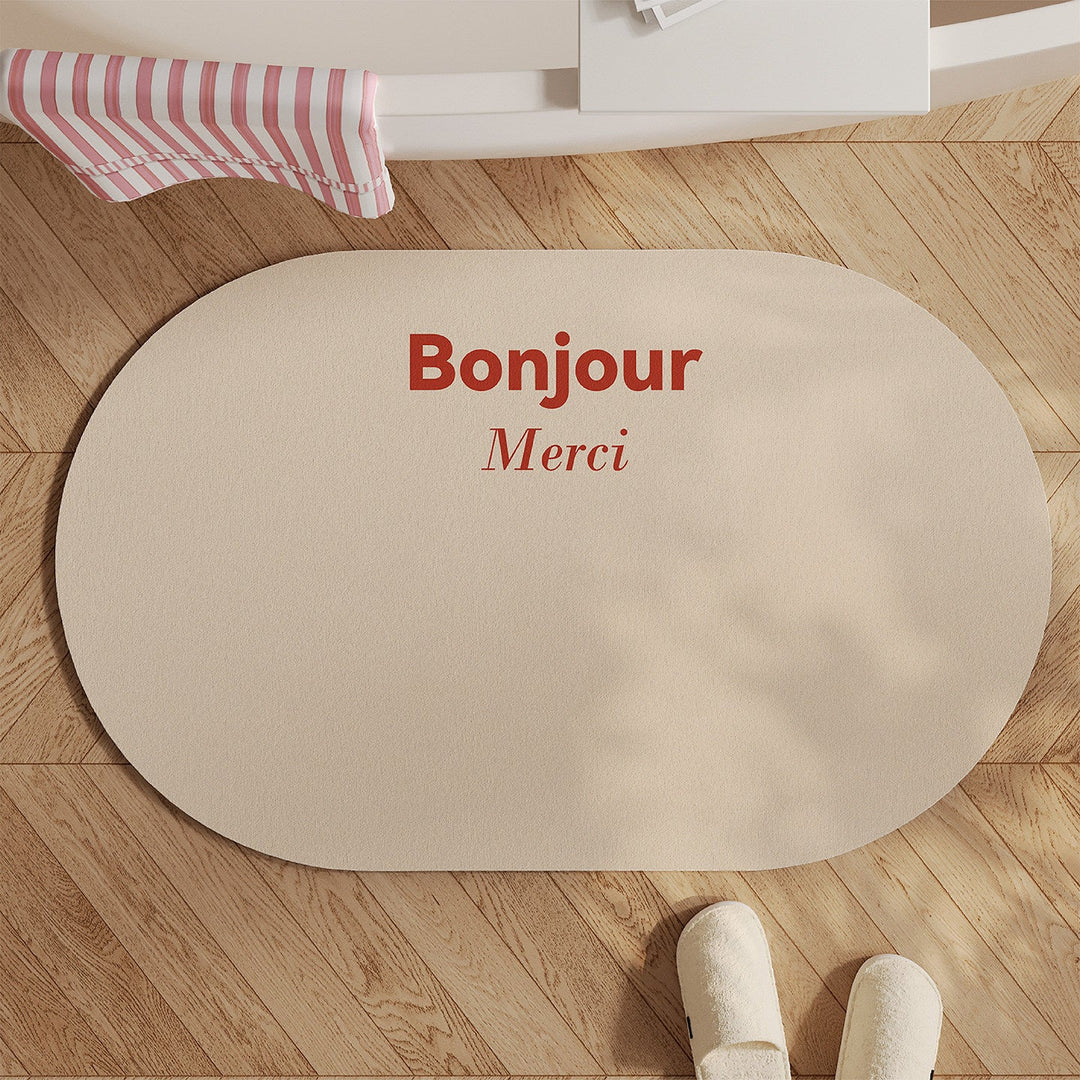 Inspirational Quote Bath Mat