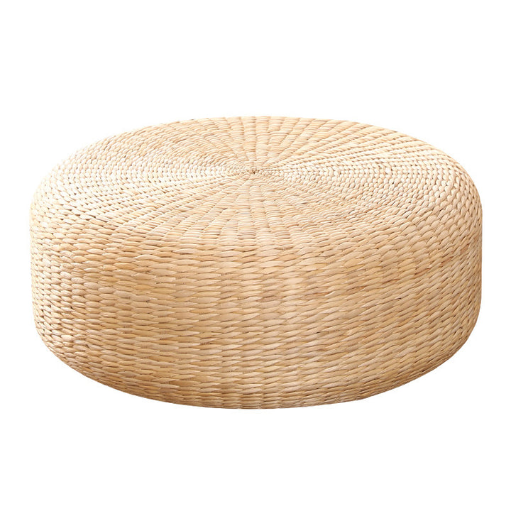 More Elegant Cow Pouf Made of Natural Materials