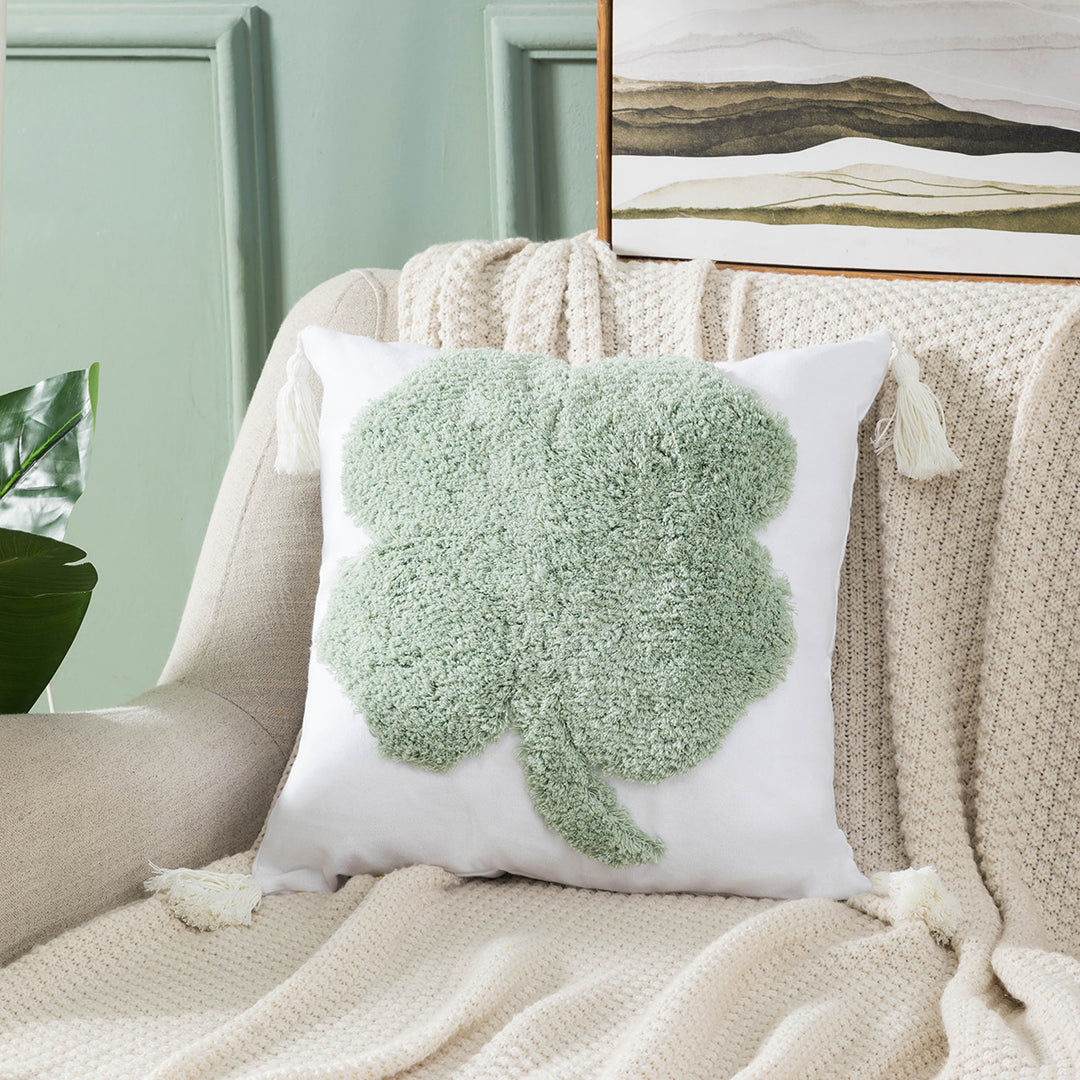 Textured Pom-Pom Decorative Throw Pillow