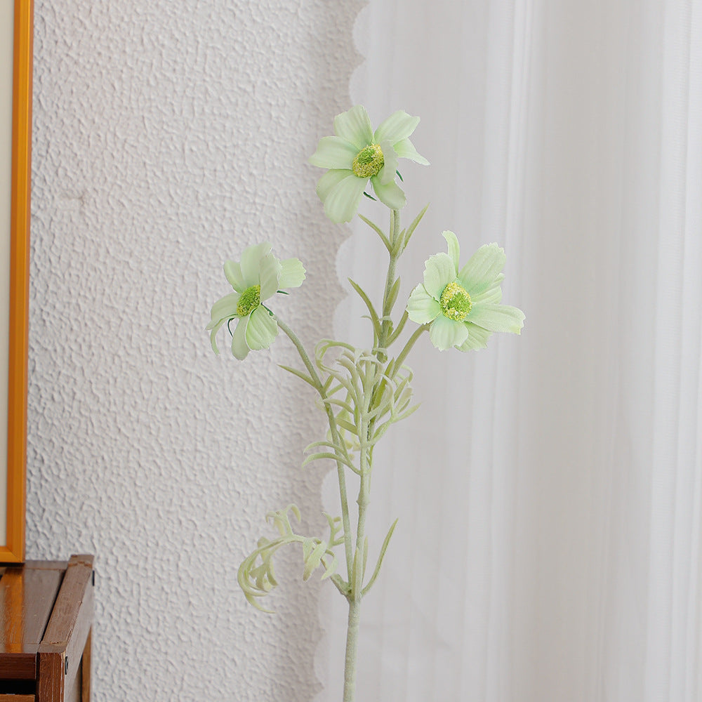 Elegant artificial flower bouquet with intricately detailed blooms