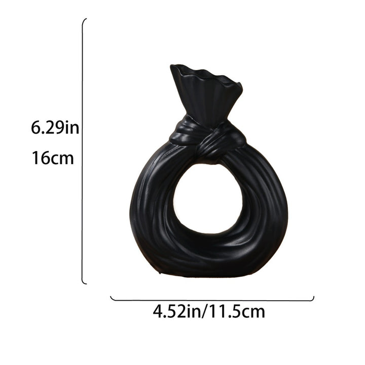 Artistic Knot-Shaped Ring Vase