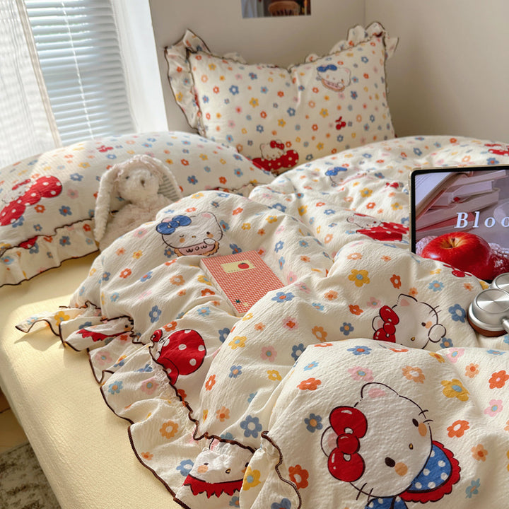 Soft Plush Cartoon-Themed Comforter Set