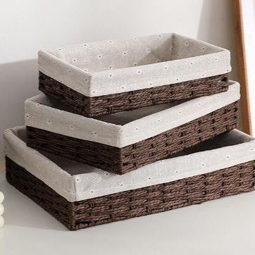 Rectangular Woven Storage Baskets