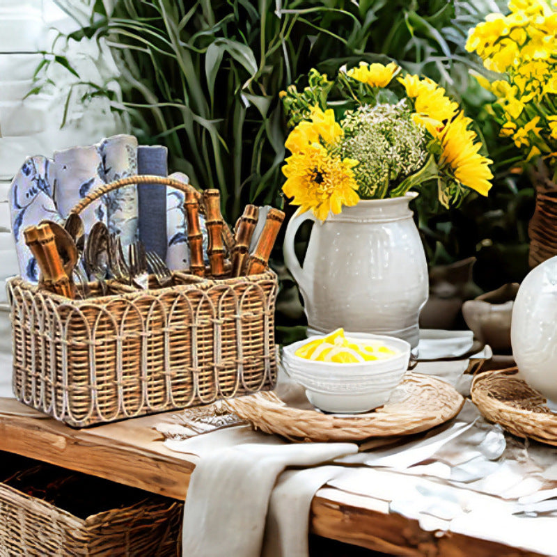 Practical storage basket in elegant design