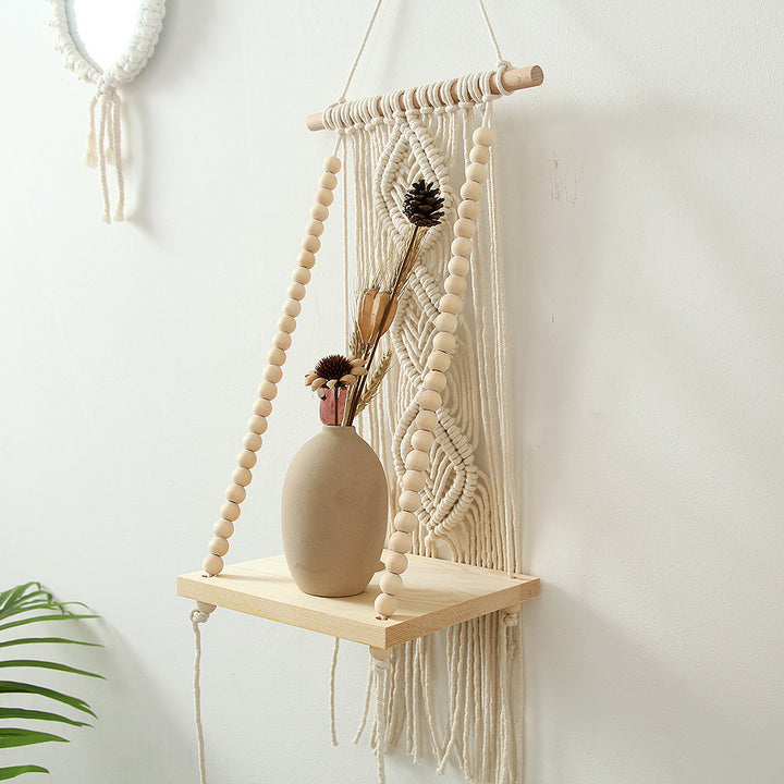 Decorative Macramé Swing Shelf