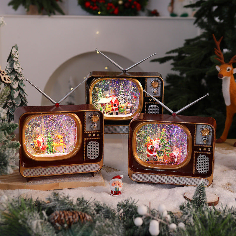 Nostalgic Christmas TV Decoration