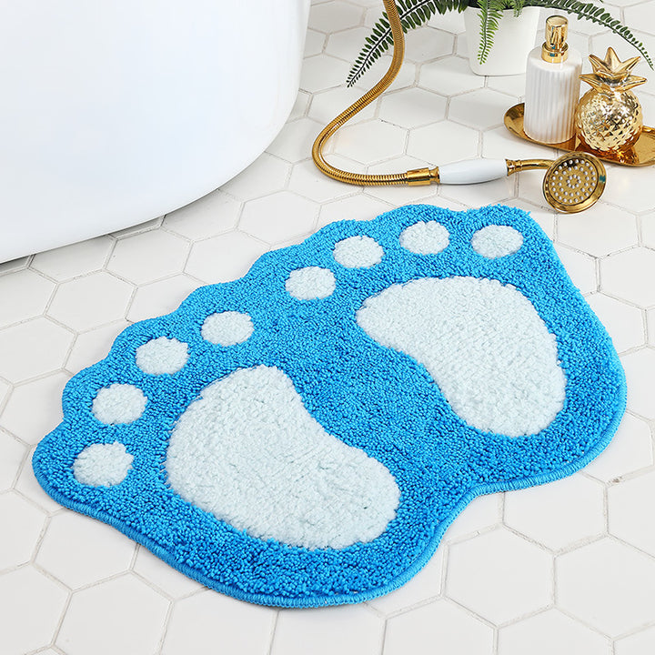 Fun Footprint Bath Rug for Bathroom