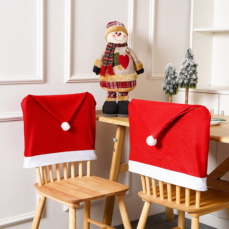 Festive chair cover with Christmas motif