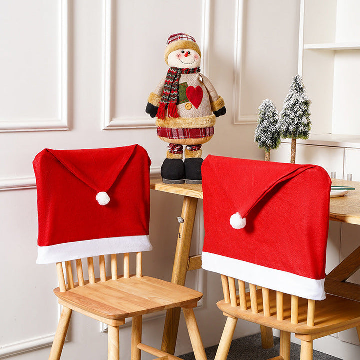 Festive chair cover with Christmas motif