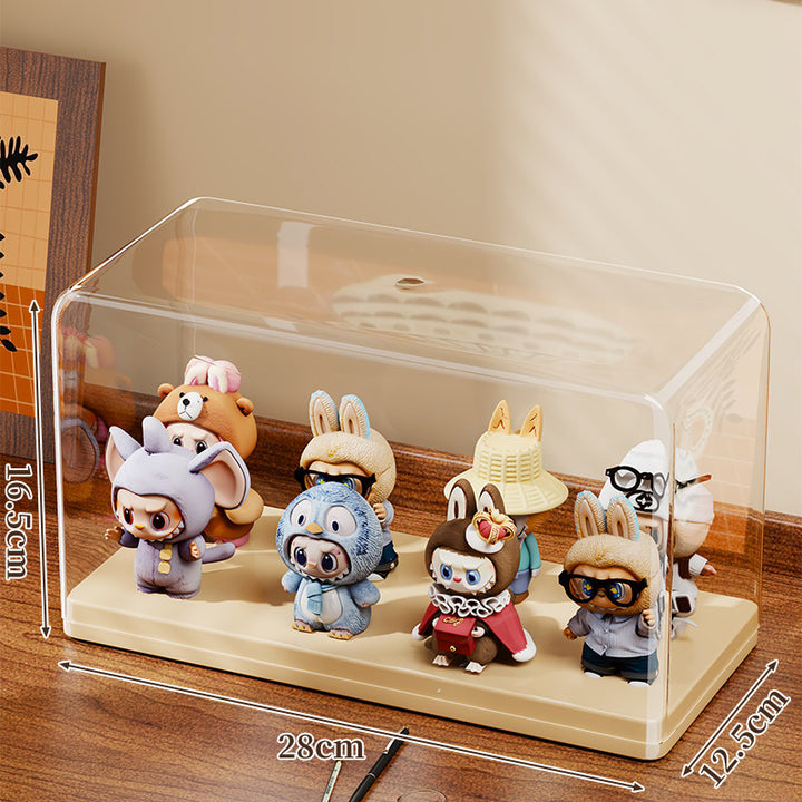 Acrylic Dustproof Display Case with Detachable Base for Collectible Figurines