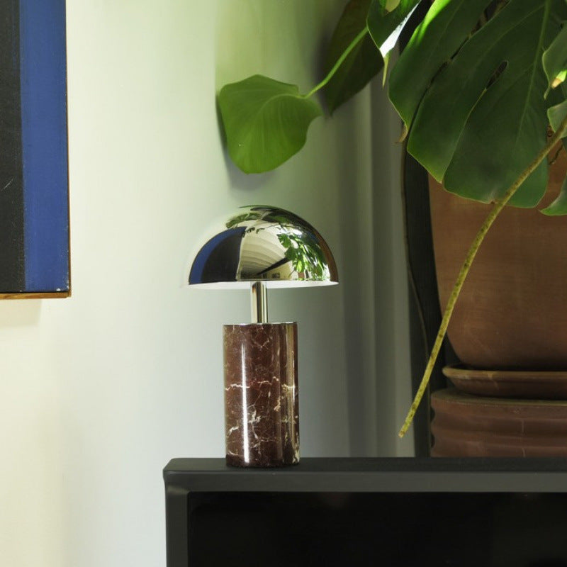 Contemporary marble base table lamp