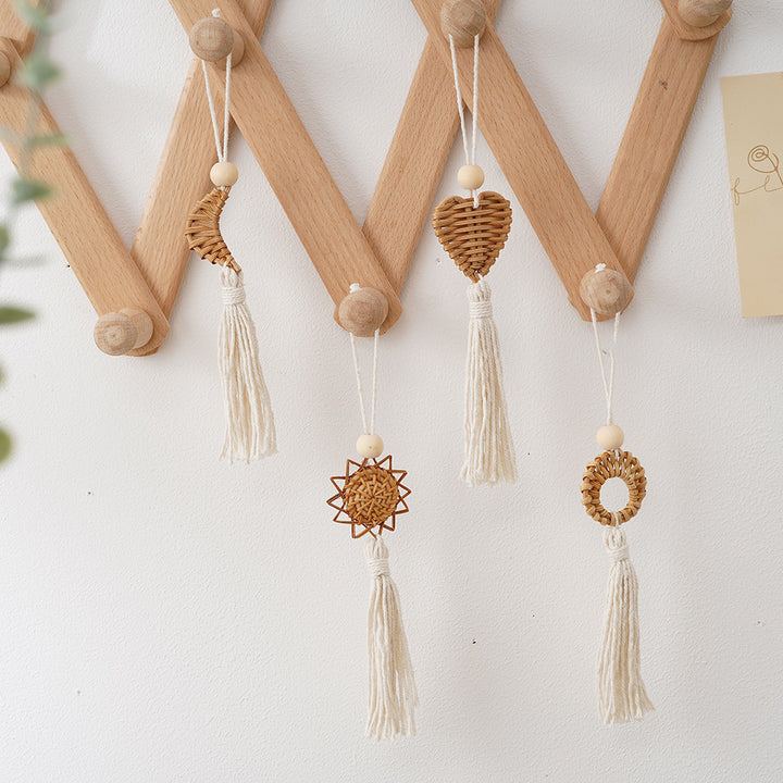 Boho Chic Woven Heart Wall Hanging